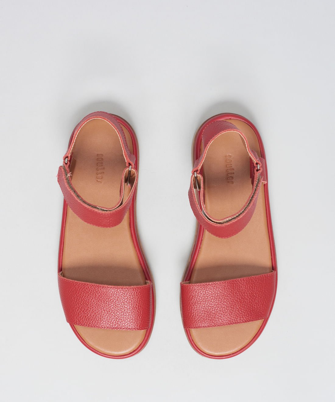 Flat Couro Joana - Vermelho Vermelho 4