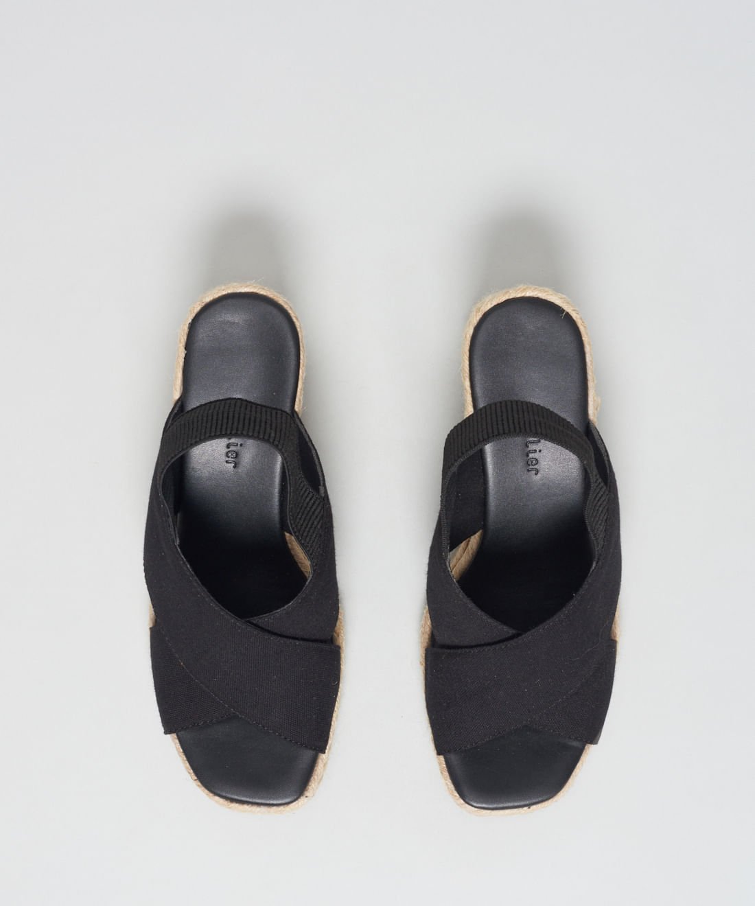 Anabela Lona Tiras Cruzadas - Preto Preto 4