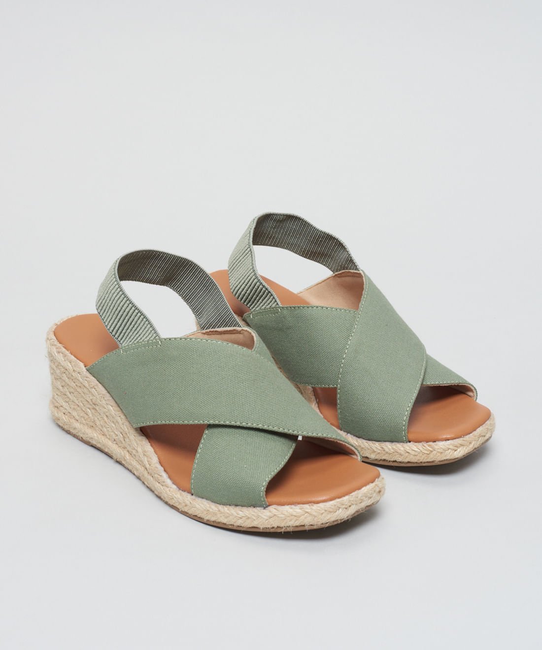 Anabela Lona Tiras Cruzadas - Pistache Verde 2