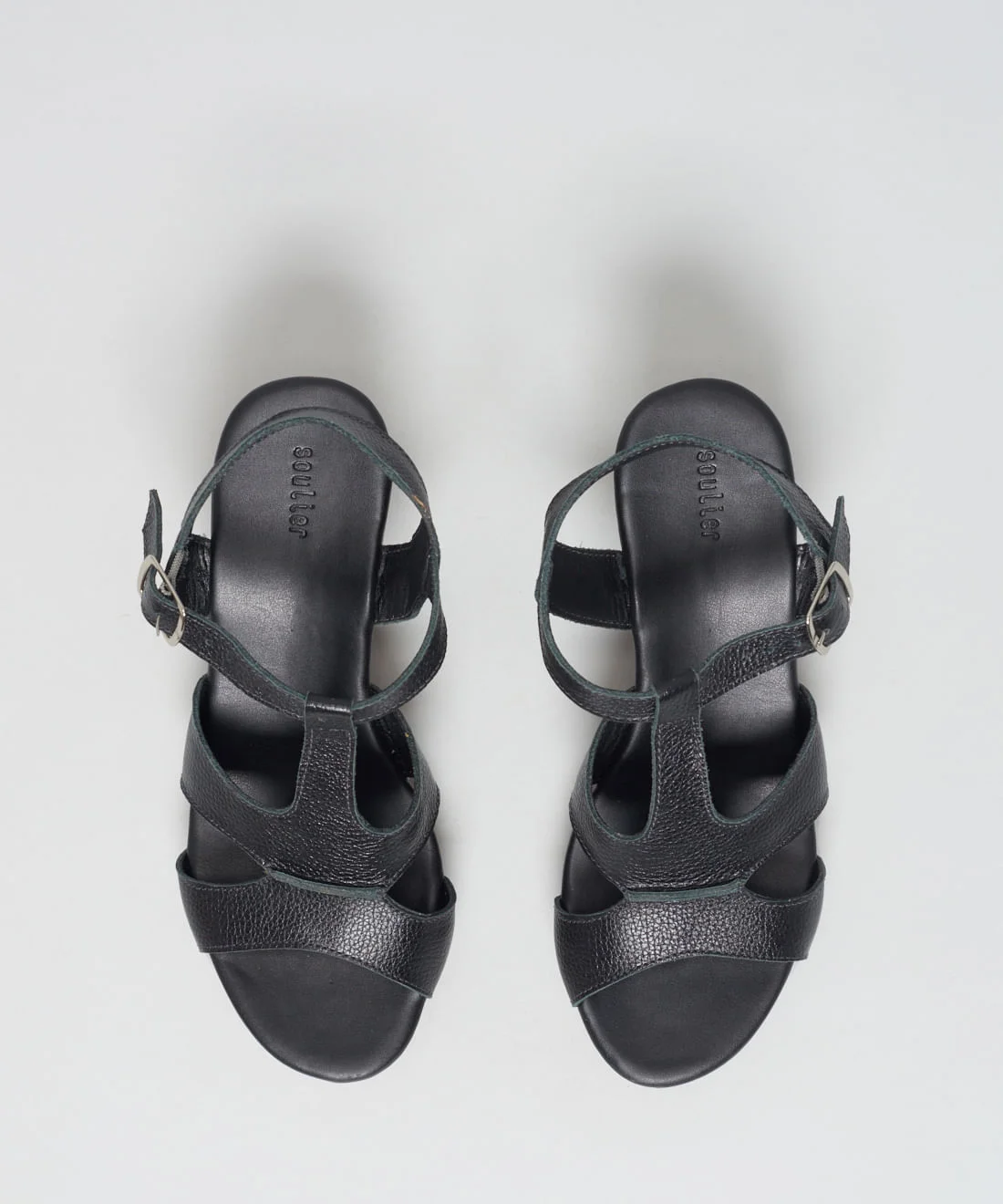 Anabela Couro Gisele - Preto Preto 4