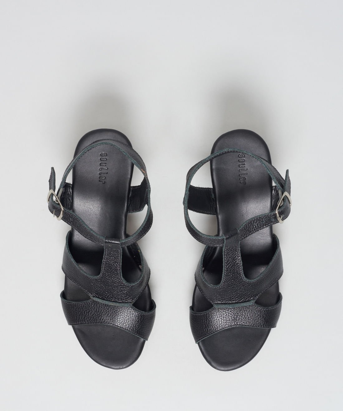 Anabela Couro Gisele - Preto Preto 4