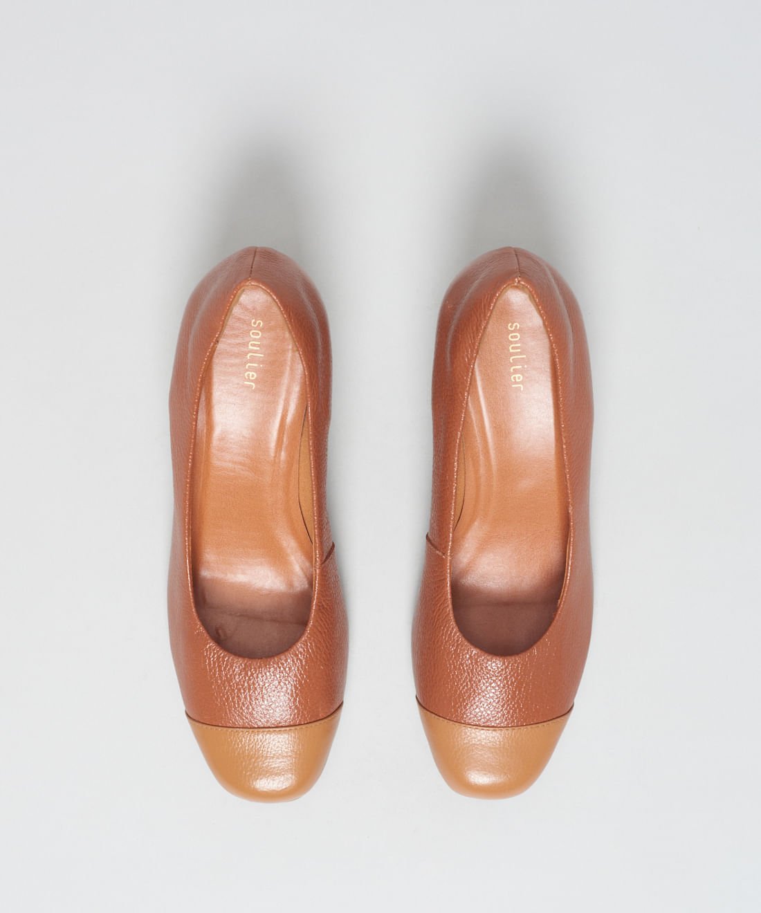 Scarpin Couro Biqueira - Mousse Marrom 4