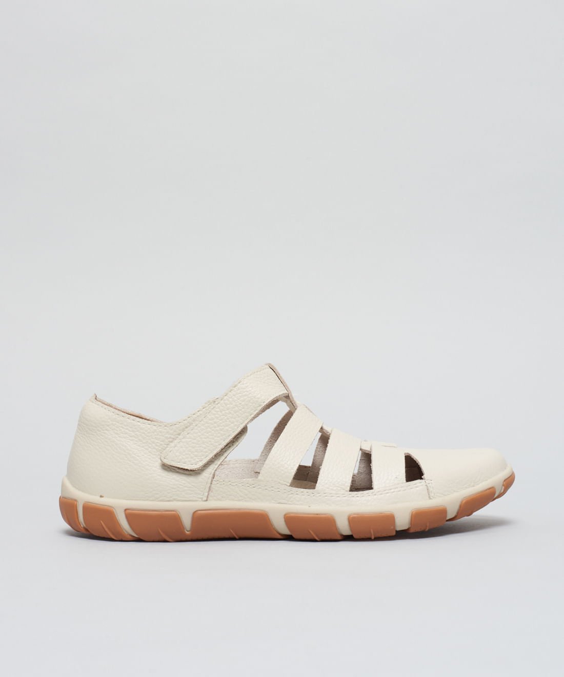 Tenis Frances Pescador Couro - Offwhite