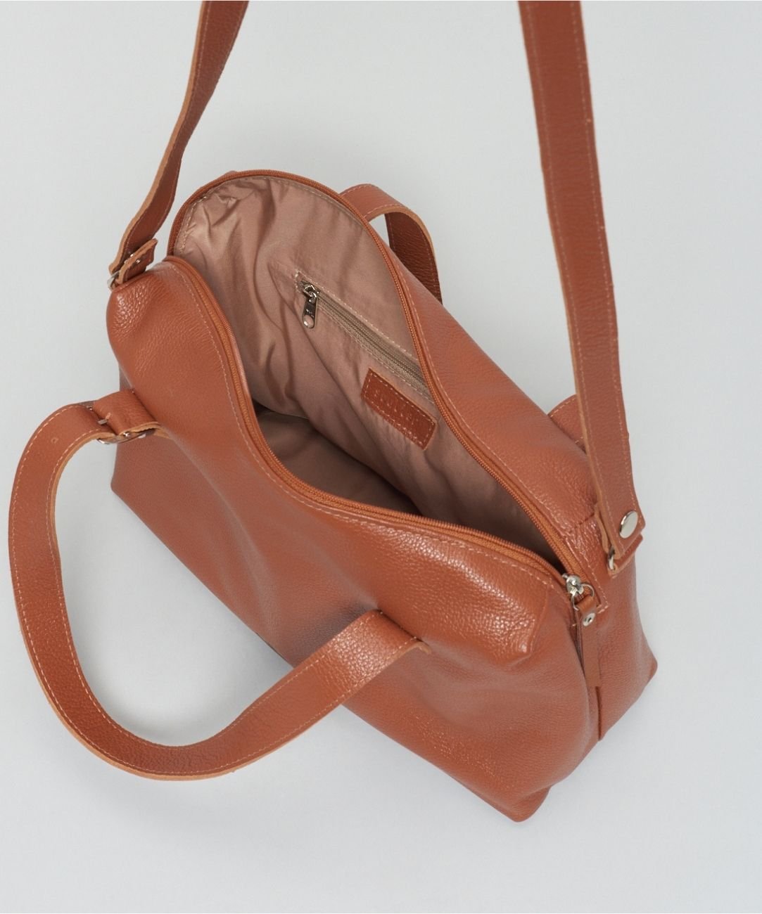 Bolsa m Couro Duda - Mousse Marrom 5