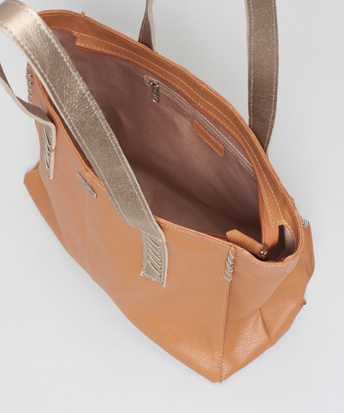 Bolsa Grande Detalhes - Caramelo Marrom 3