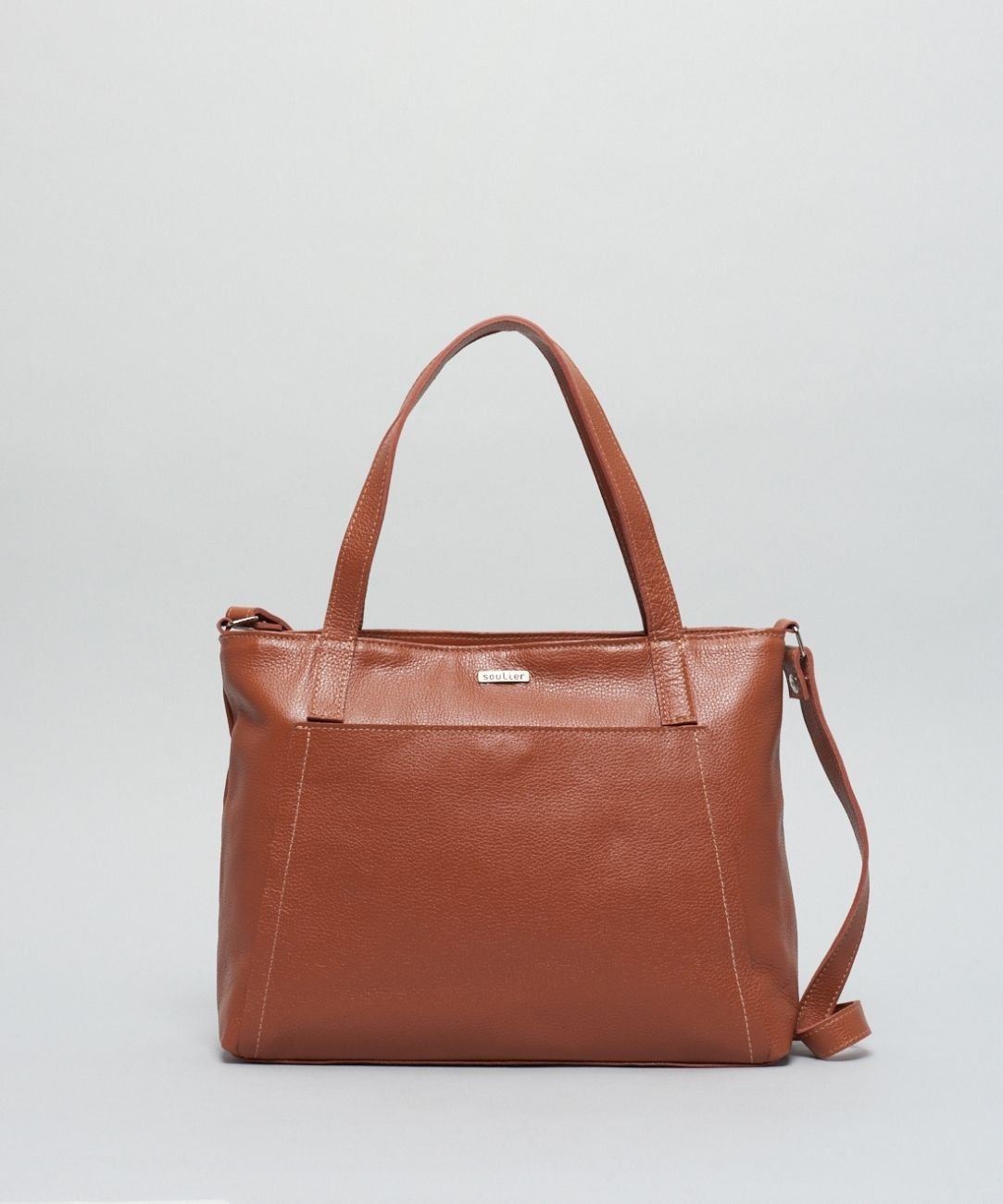 Bolsa g Couro Alice - Mousse Marrom 3