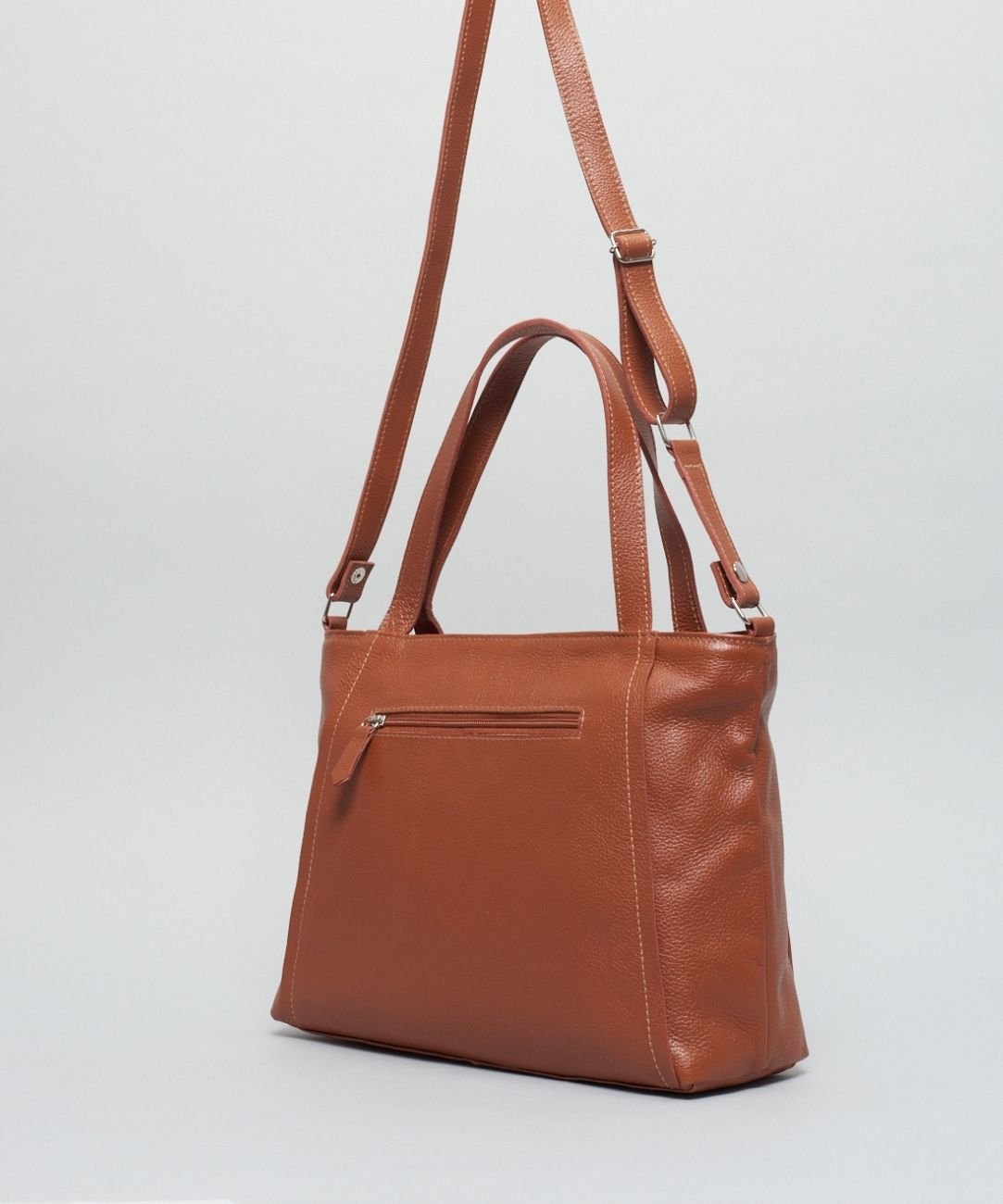 Bolsa g Couro Alice - Mousse Marrom 4