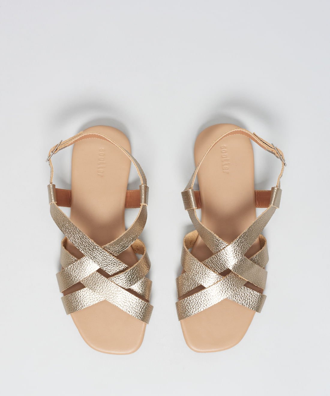 Rasteira Basica Tiras Duo - Prata Velho Prata Velho 4