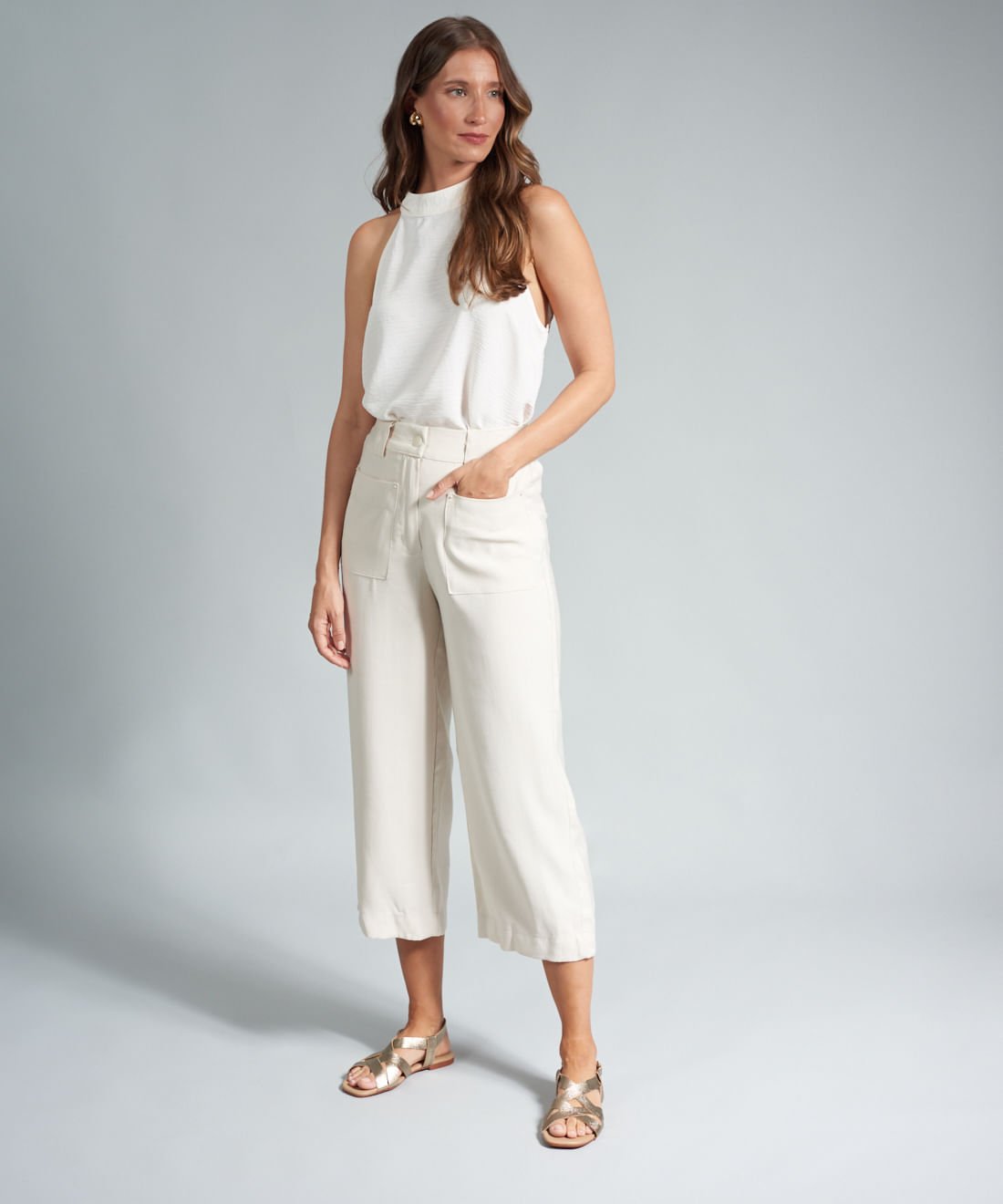 Rasteira Basica Tiras Duo - Prata Velho Prata Velho 5