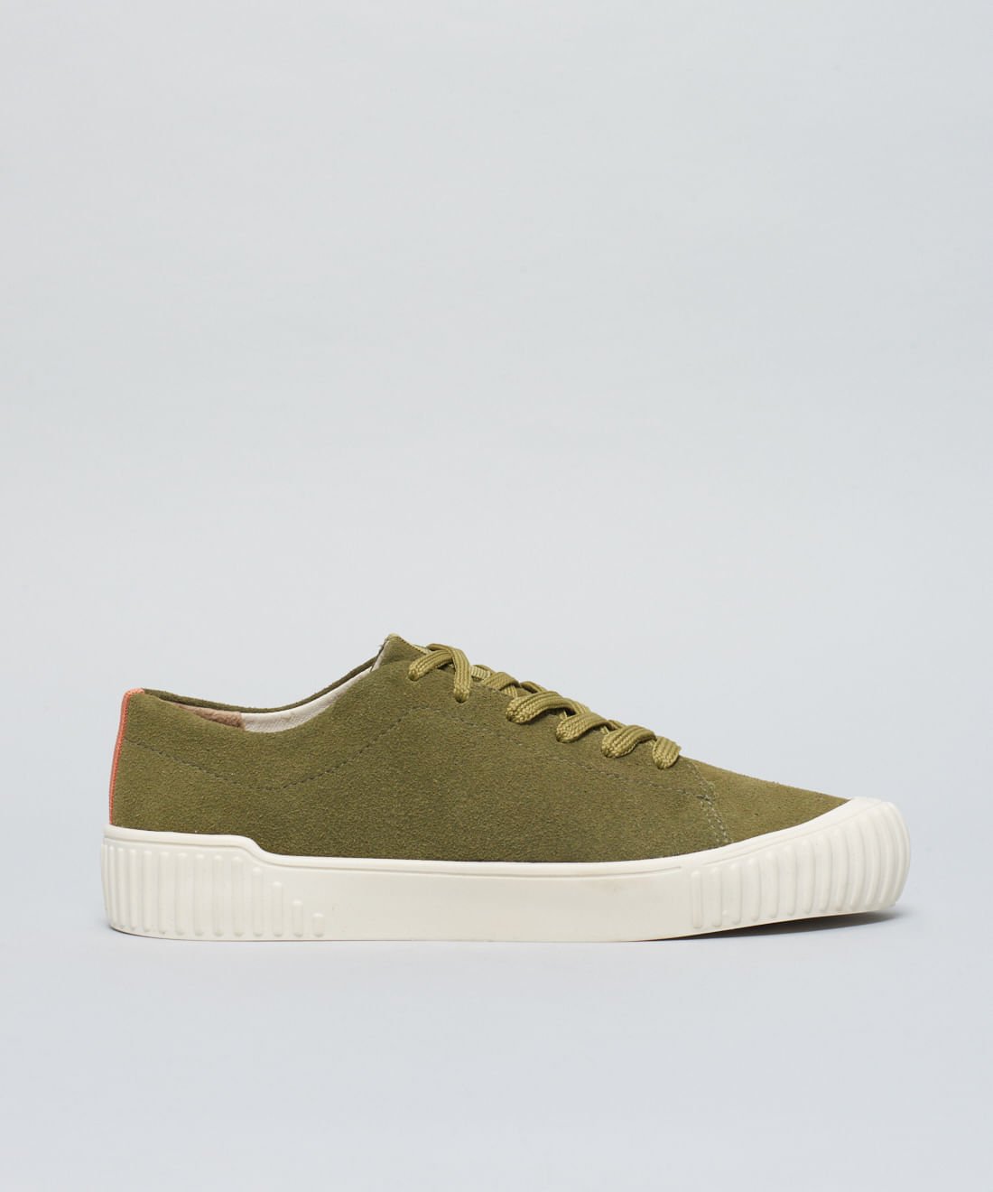 Tenis Iris Couro Camurca - Oliva Oliva 1