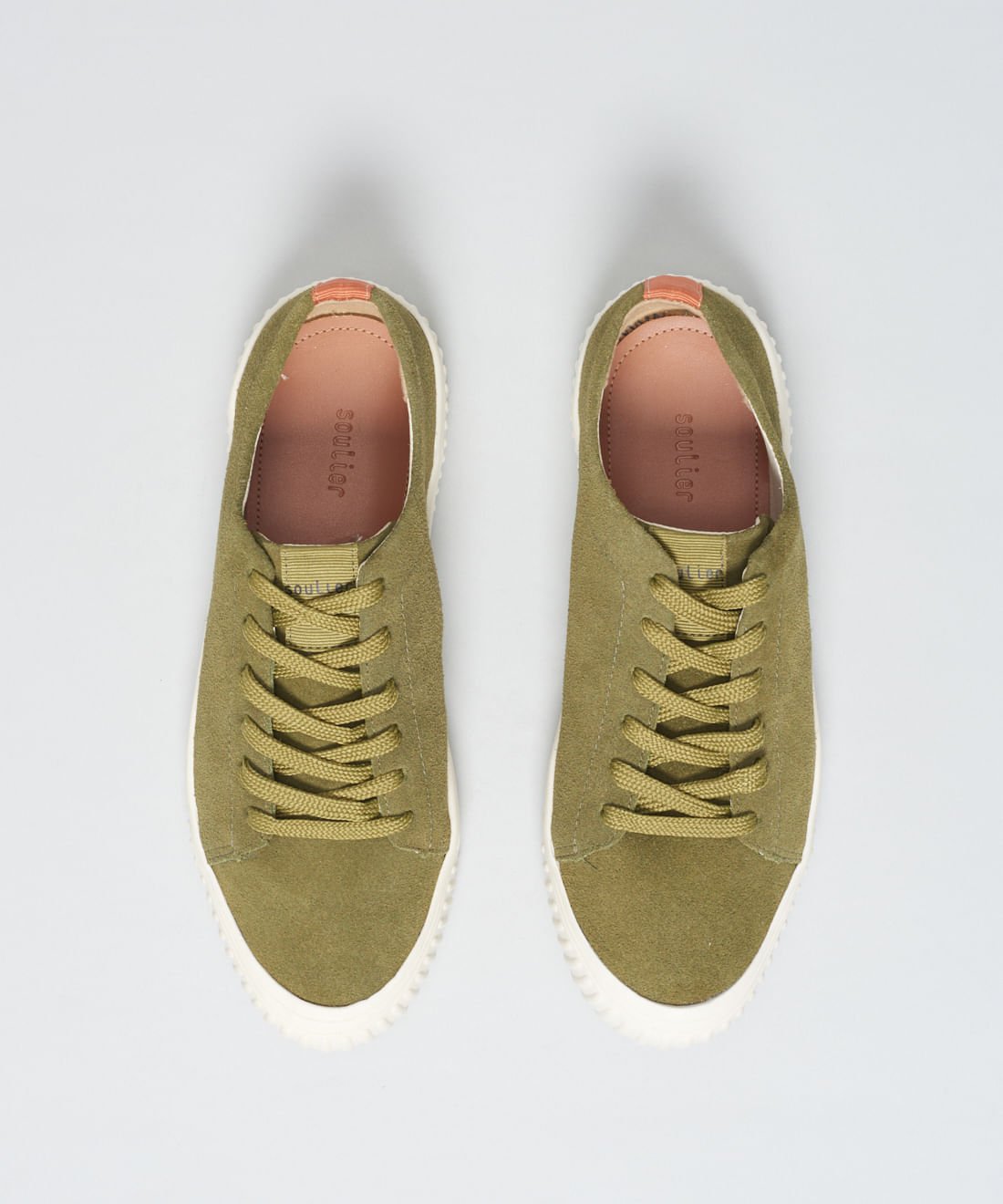Tenis Iris Couro Camurca - Oliva Oliva 5