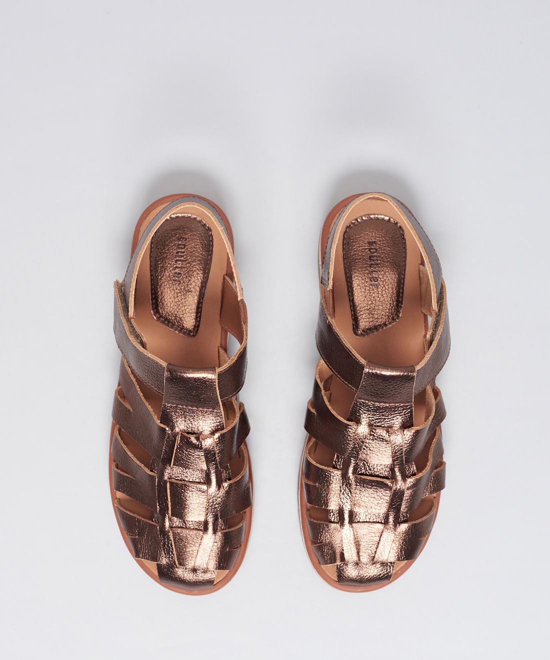 Rasteira Tratorada Pescador Velcro - Bronze Bronze 4