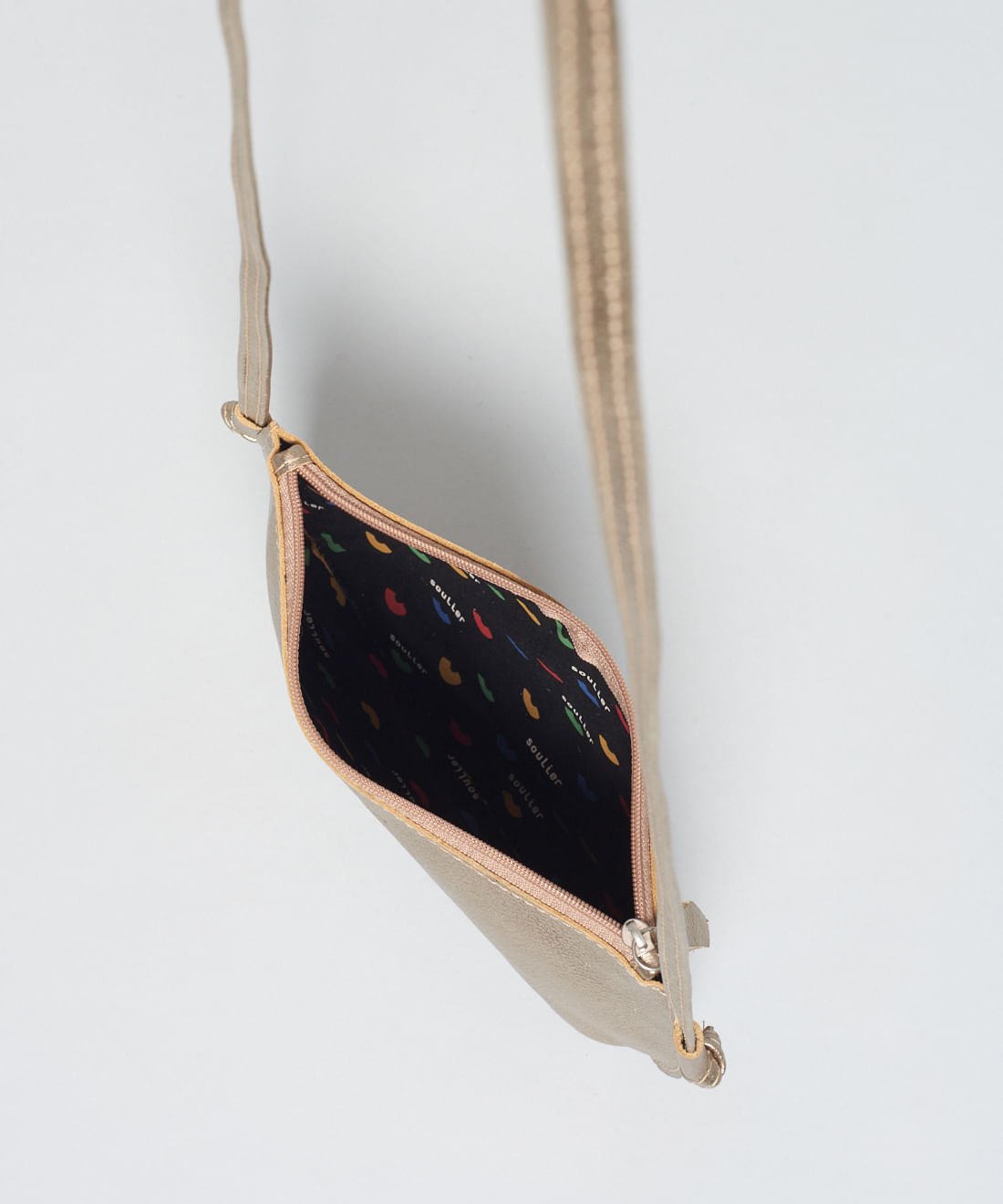 Bolsa Castanha - Metalizado Dourado 6