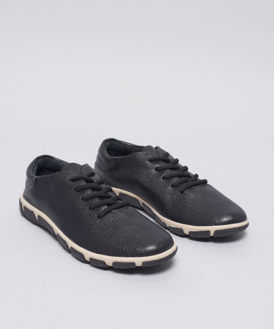 Tênis Francês Liso - Preto Preto 2