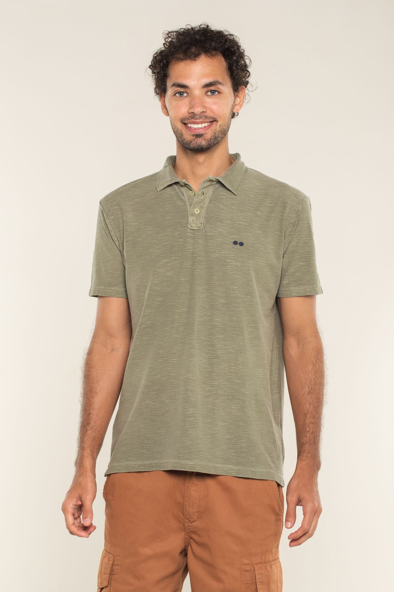 CAMISA POLO JUST VERDE MUSGO