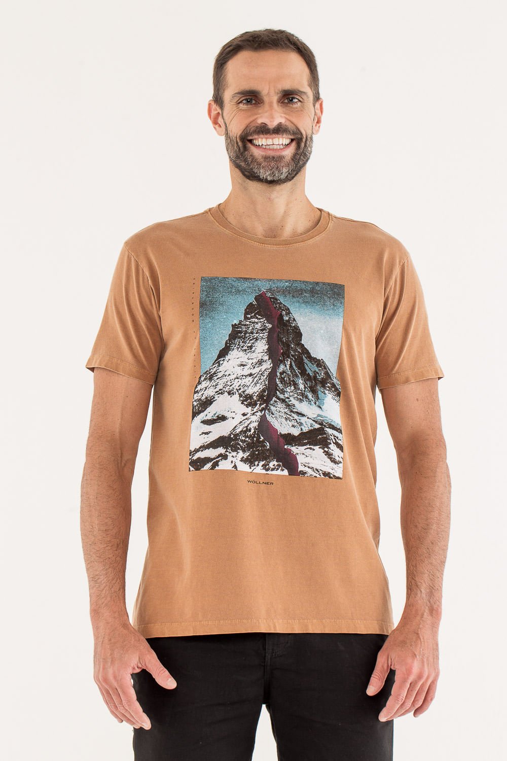 T-SHIRT MOUNTAINS CAMELO