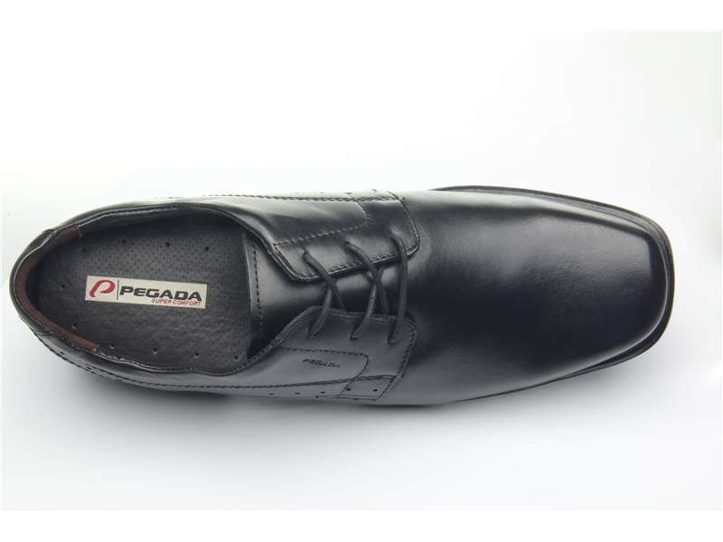 Sapato Pegada Masculino Plus Size em Couro Preto 522109-01 Preto 4