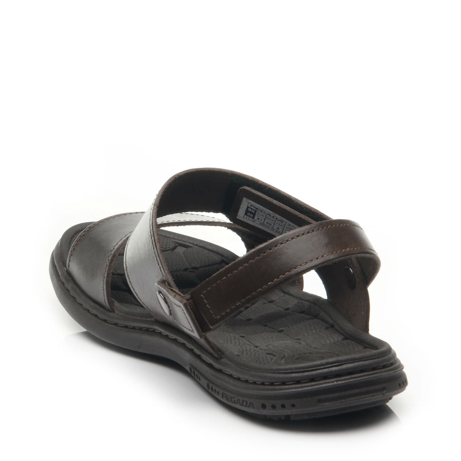 Sandália Pegada Masculina em Couro Cravo 131286-02 Marrom 3