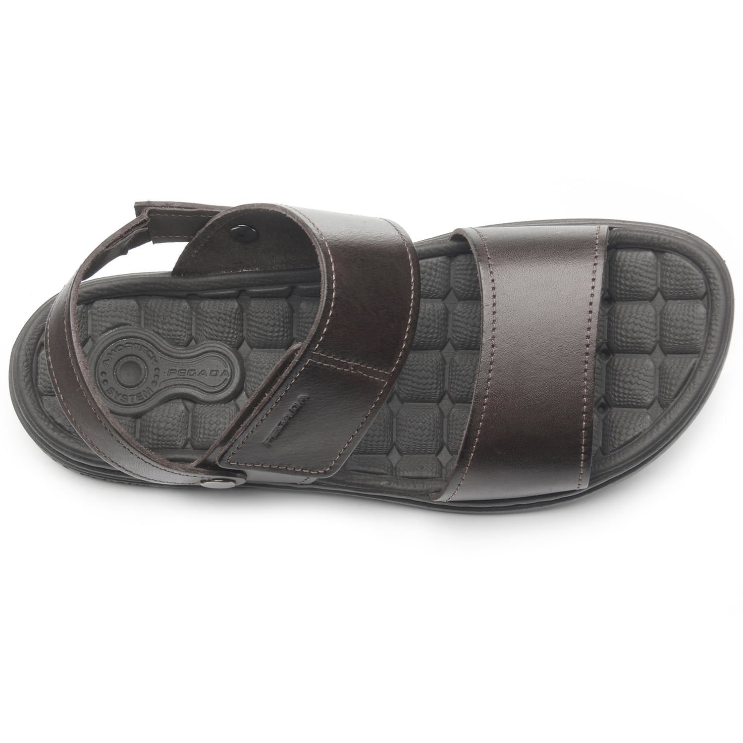 Sandália Pegada Masculina em Couro Cravo 131286-02 Marrom 5