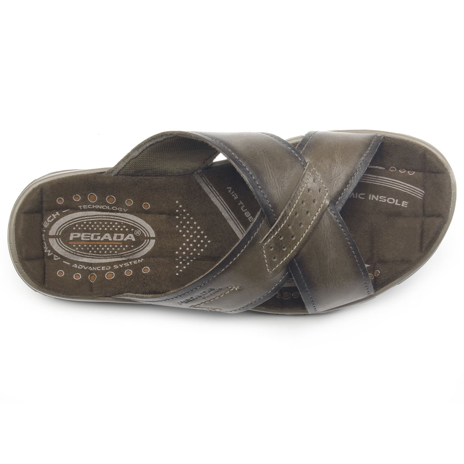 Chinelo Pegada Masculino em Couro Cravo 131661-03 Marrom 6