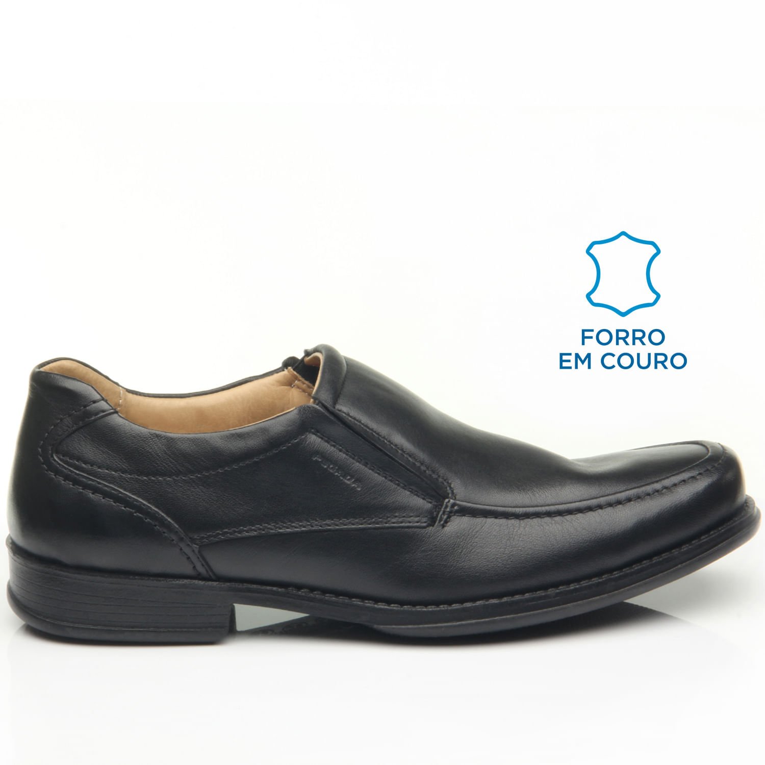 Sapato Social Pegada Masculino em Couro Preto 123451-01 Preto 1