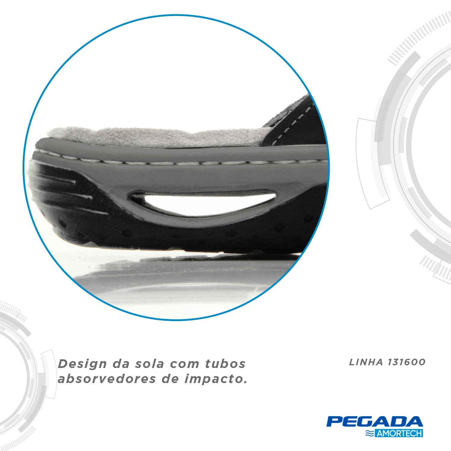 Sandália Pegada Masculina em Couro Pinhão 131662-02 Marrom 4