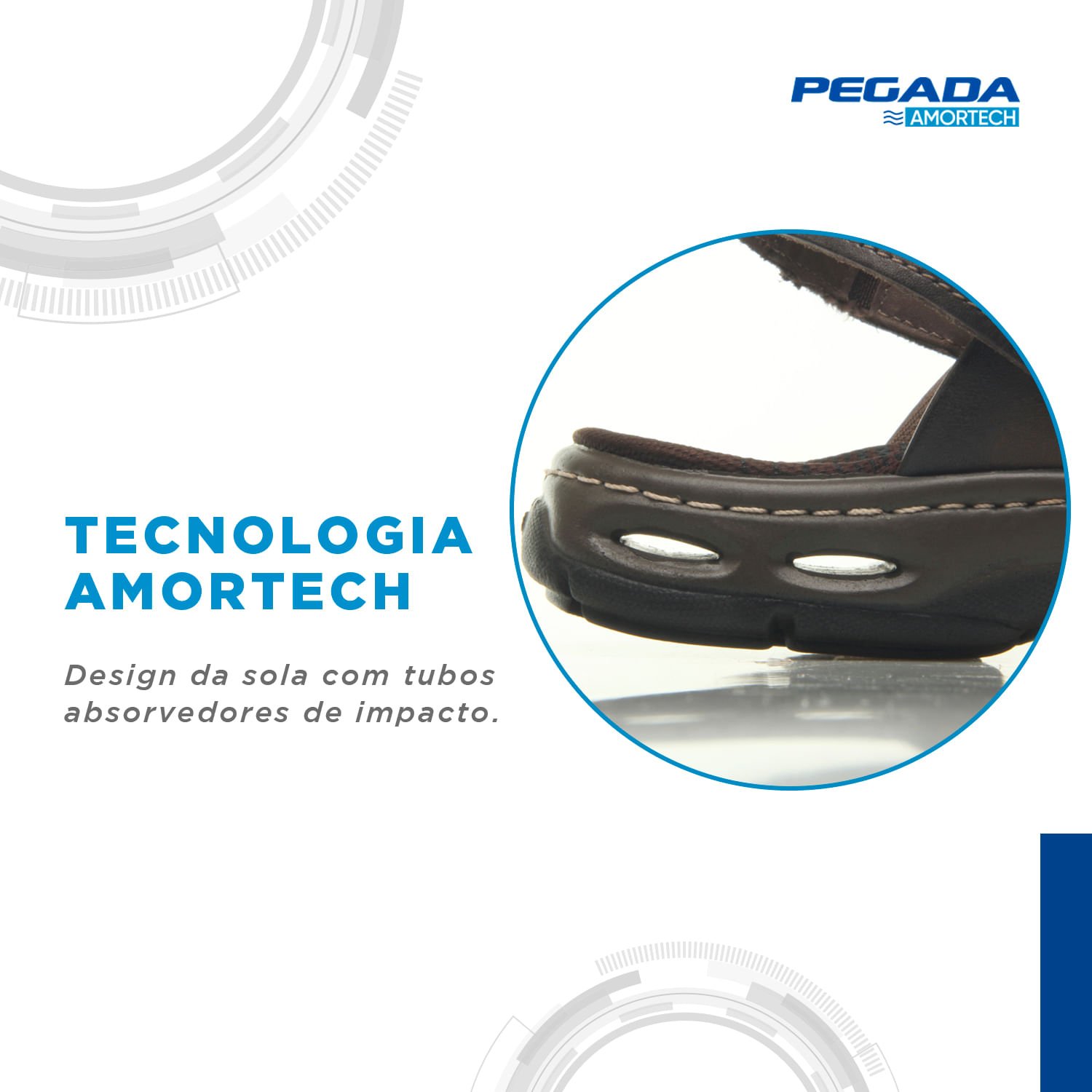 Chinelo Pegada Masculino em Couro Pinhão 530641-02 Marrom 6