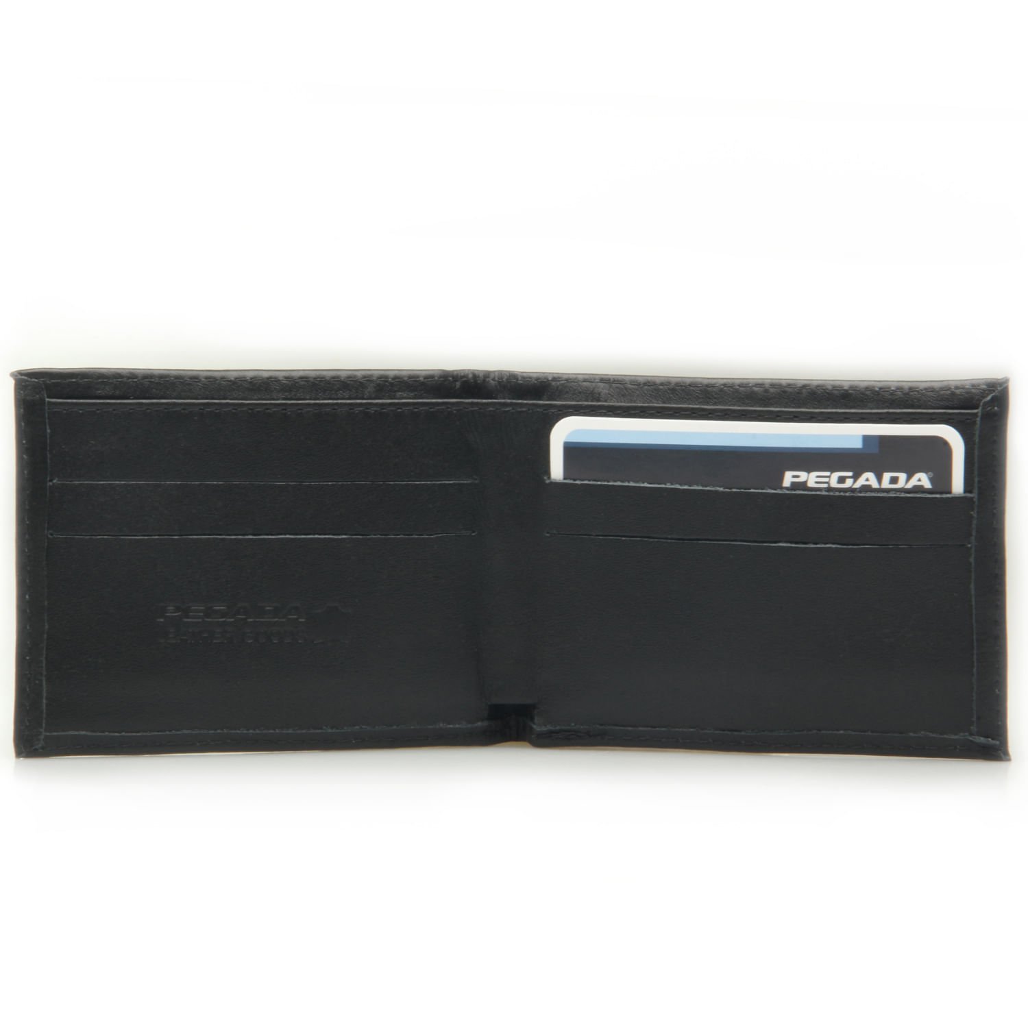 Carteira Pegada Masculina em Couro Preto CA034100-01 Preto 2