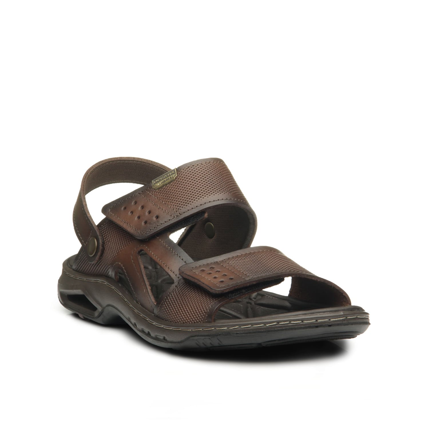 Sandália Pegada Masculina em Couro Pinhão 24l 133206-02 Marrom 2