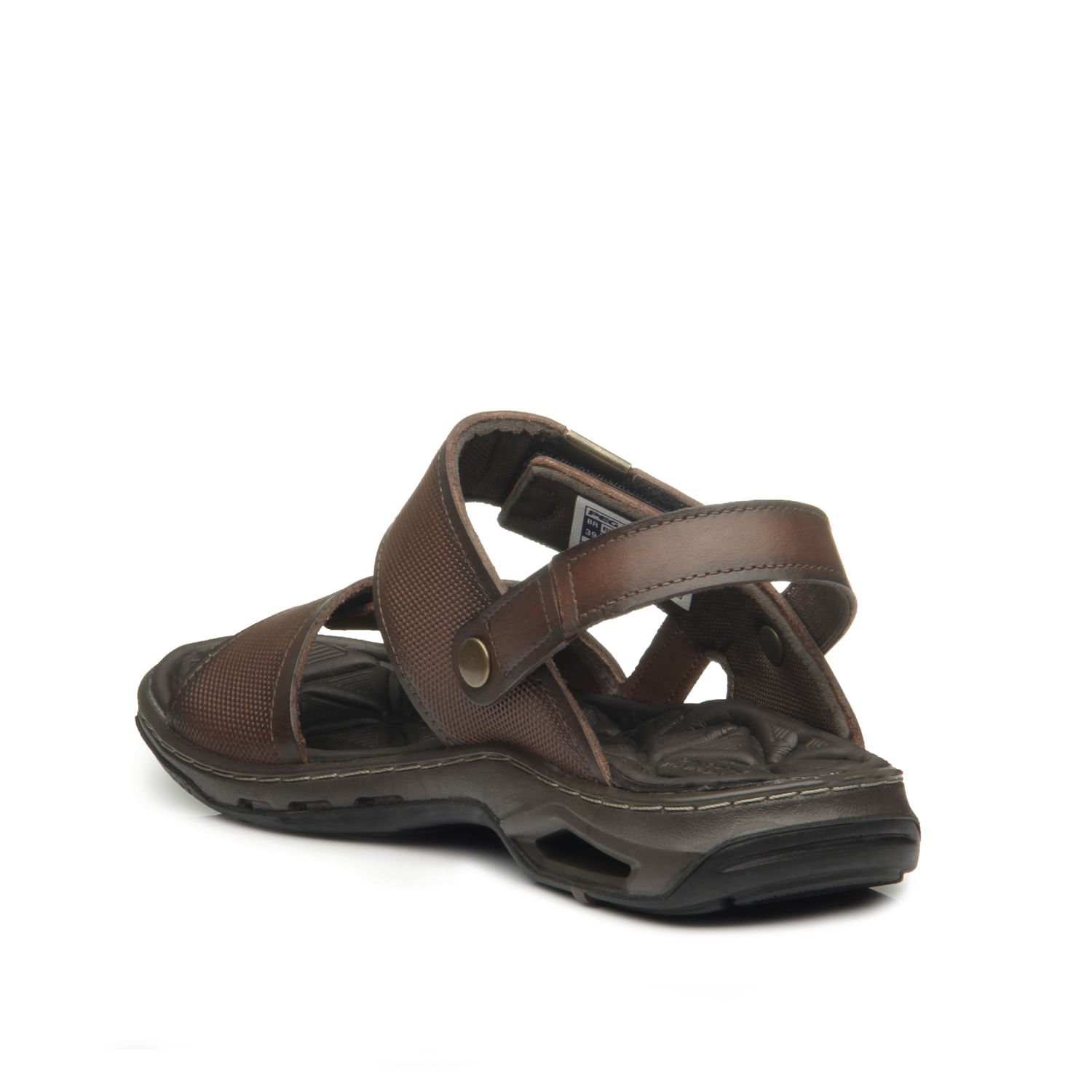 Sandália Pegada Masculina em Couro Pinhão 24l 133206-02 Marrom 3
