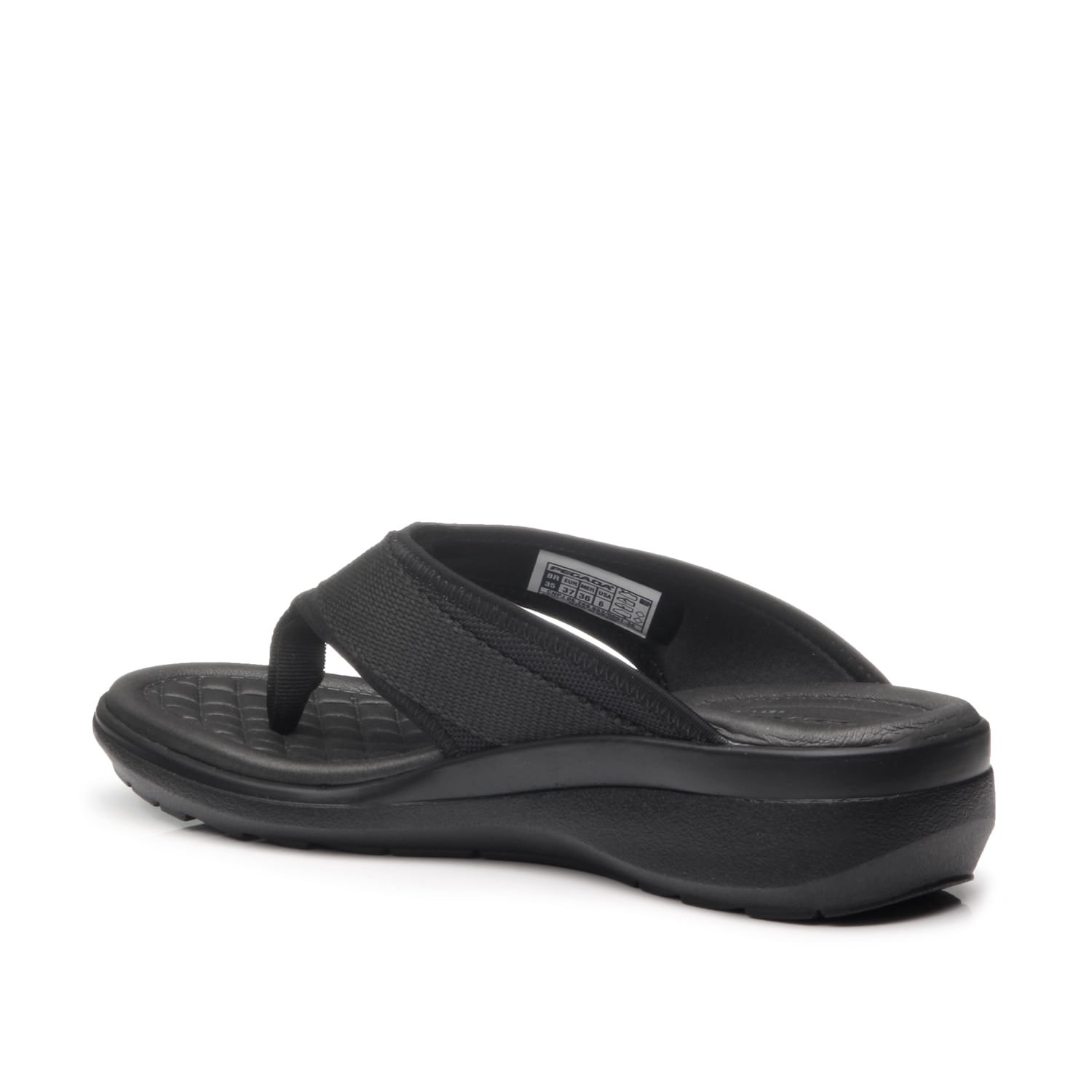 Chinelo Pegada Feminino em Tecido Preto 232751-03 Preto 3