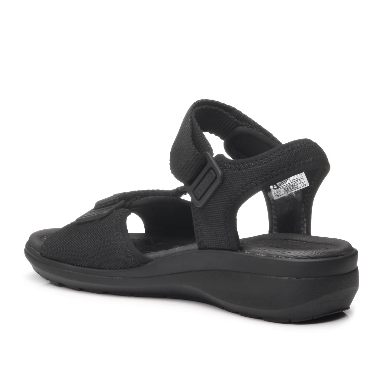 Sandália Pegada Feminino em Tecido Preto 232752-03 Preto 4