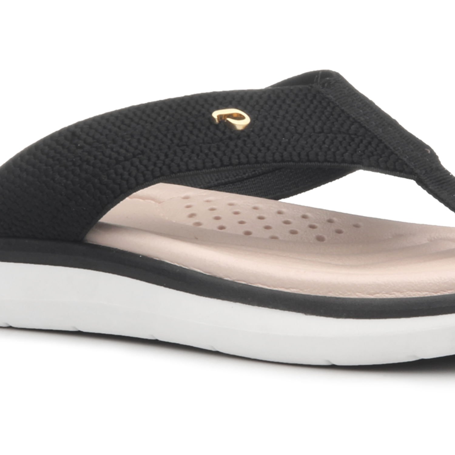 Chinelo Feminino Pegada em Tecido Preto 232833-04 Preto 2