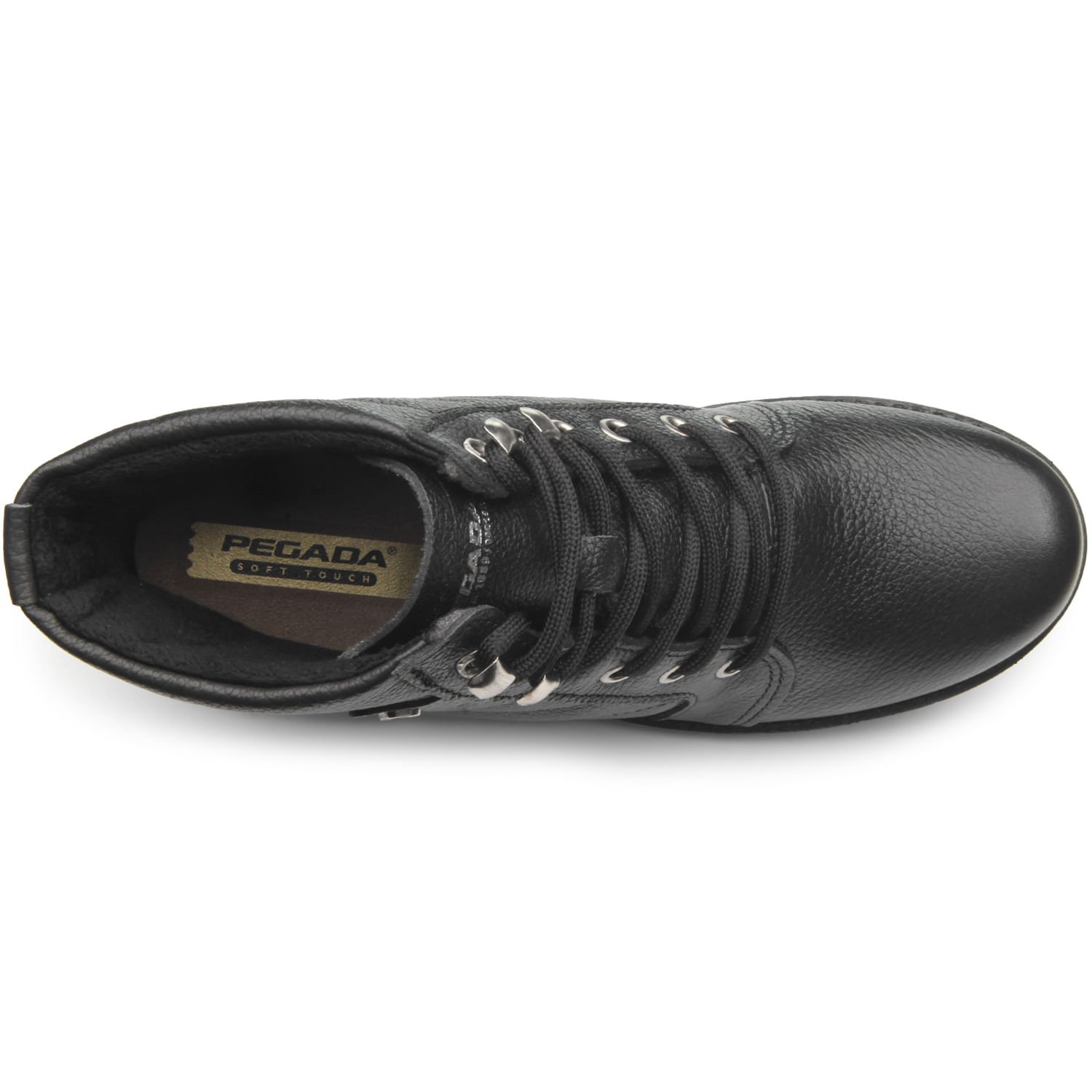 Coturno Pegada Feminino em Couro Preto 281413-05 Preto 5