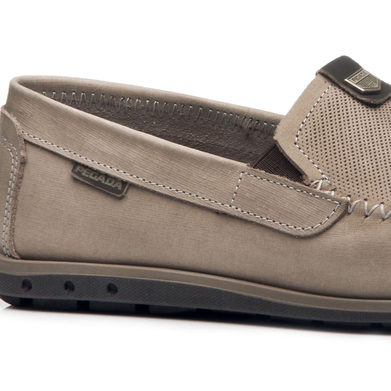 Mocassim Pegada Masculino em Couro Areia 141603-06 Marrom 2