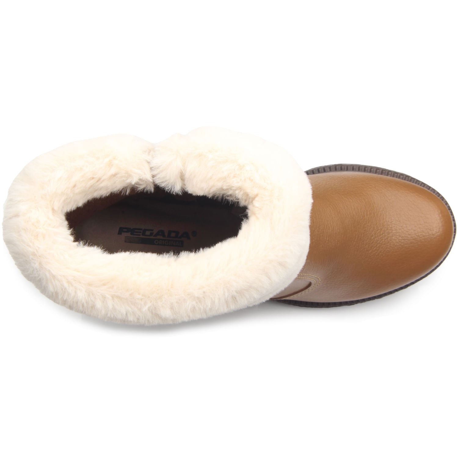 Bota Pegada Feminina em Couro Camel 281328-07 Marrom 5