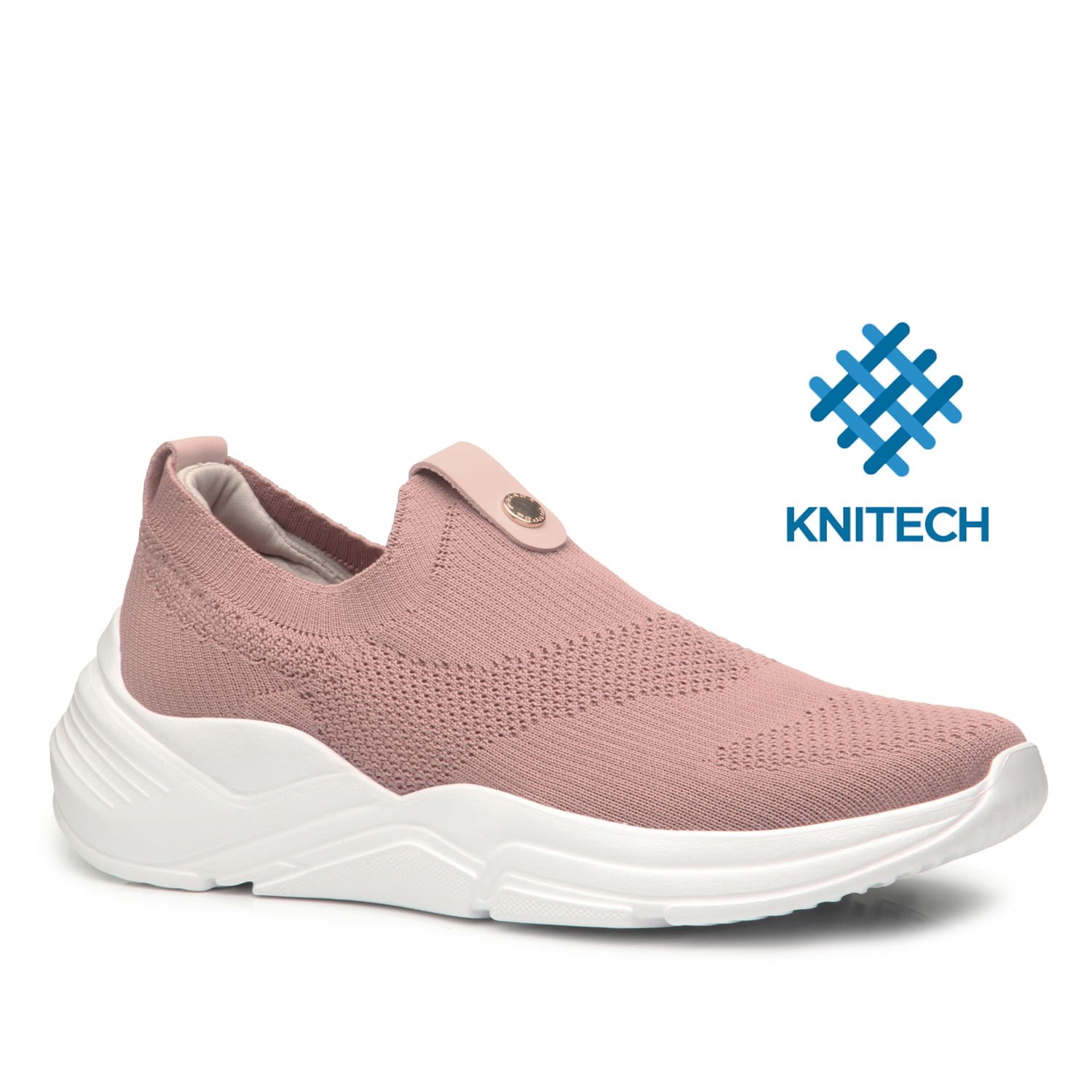 Tênis Pegada Feminino em Tecido Rose 218851-01