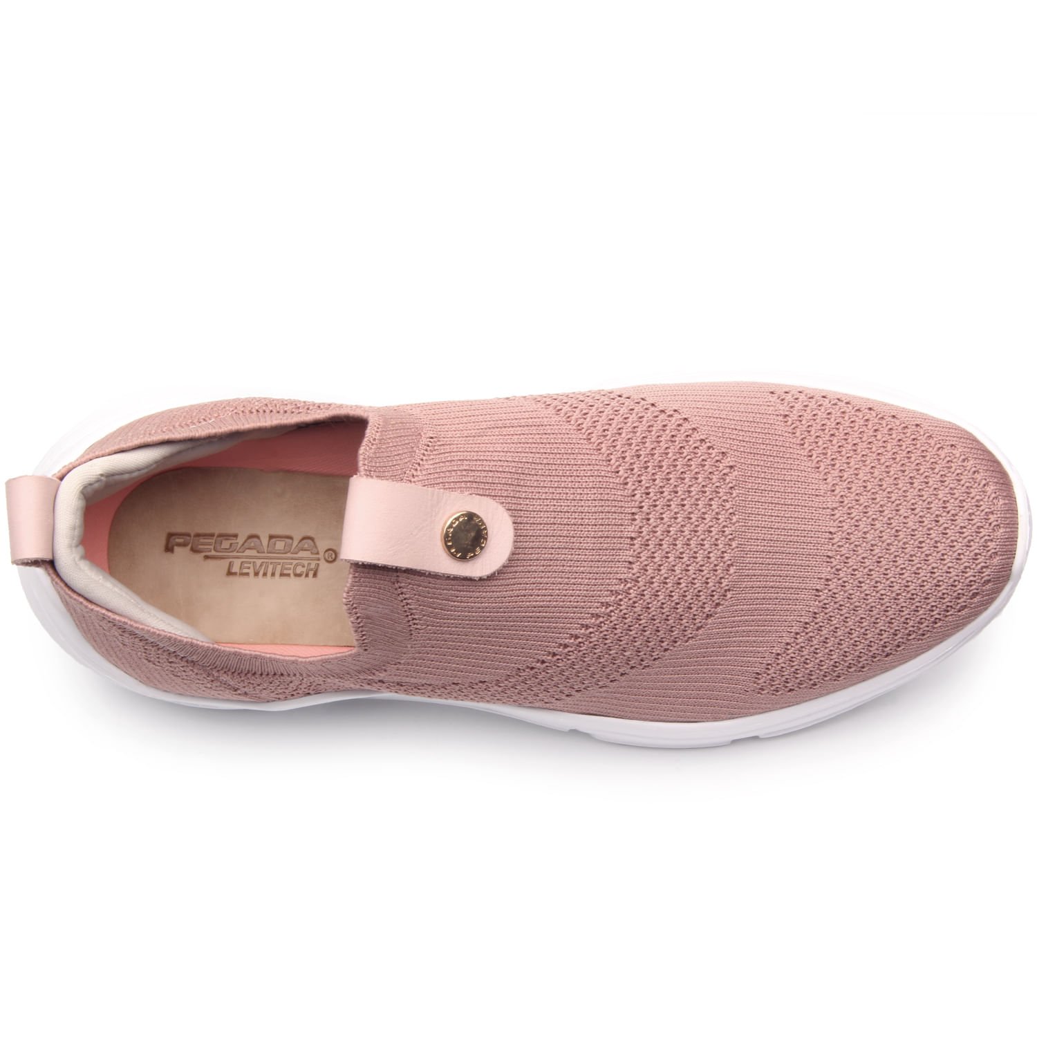 Tênis Pegada Feminino em Tecido Rose 218851-01 Rosa 6