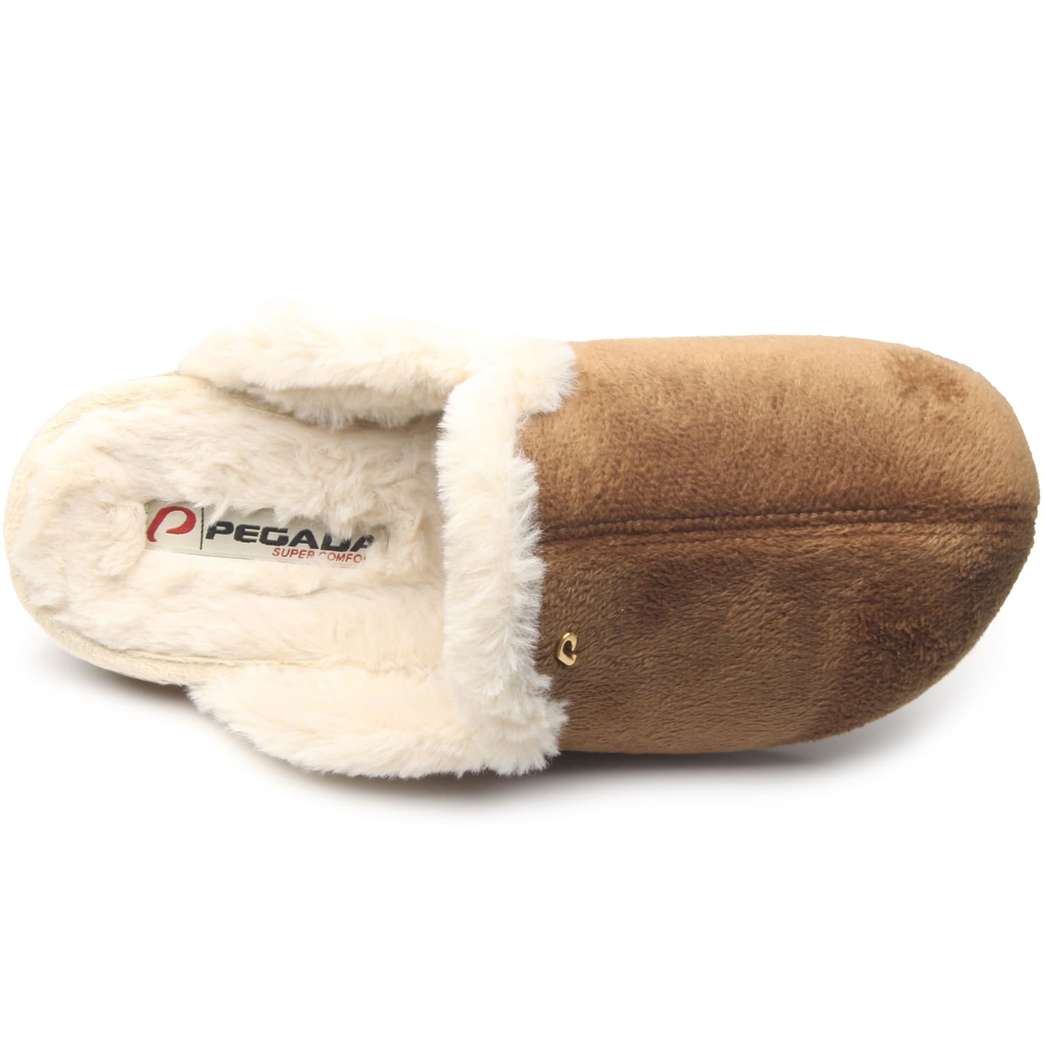 Pantufa Pegada 266005-02 Feminino Marrom 5