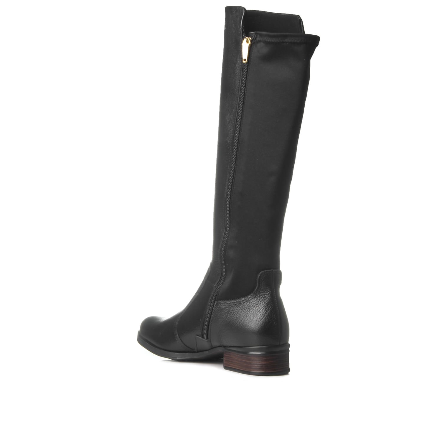 Bota Montaria Pegada Feminina Cano Longo em Couro Preto 282063-03 Preto 3