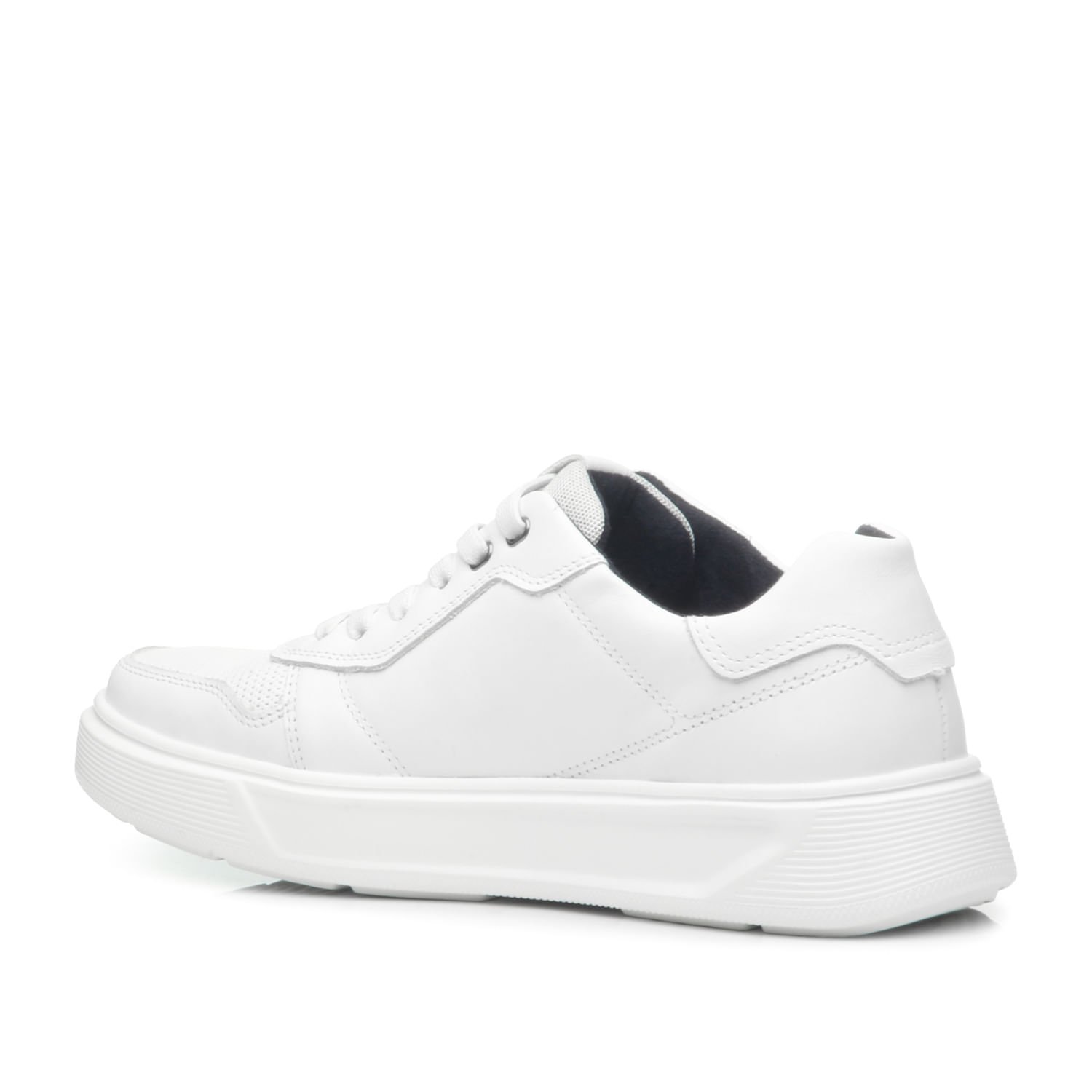 Sapatenis Pegada Masculino em Couro Branco 110921-01 Branco 4