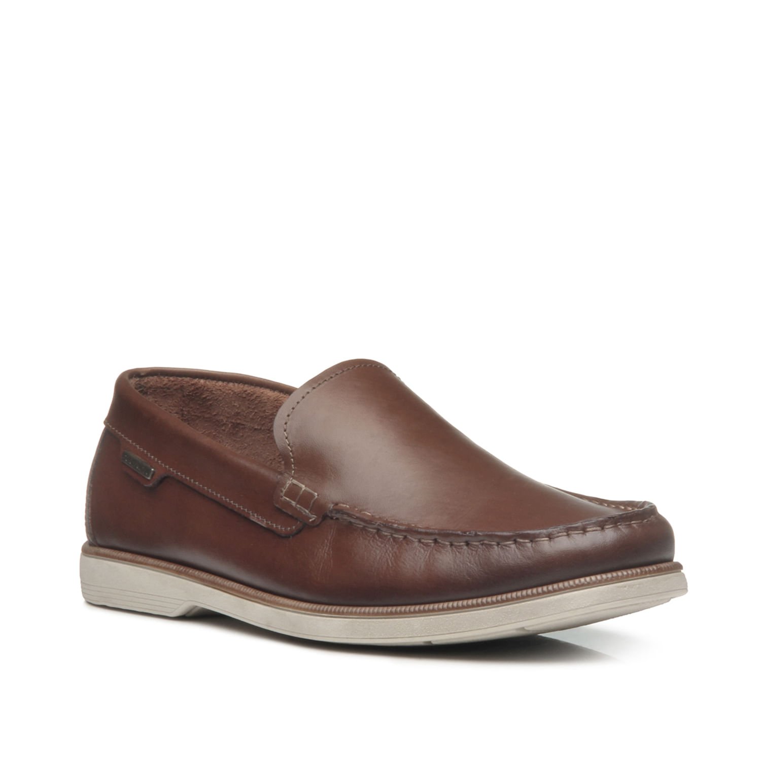 Mocassim Pegada Masculino em Couro Pinhao 141903-01 Marrom 3