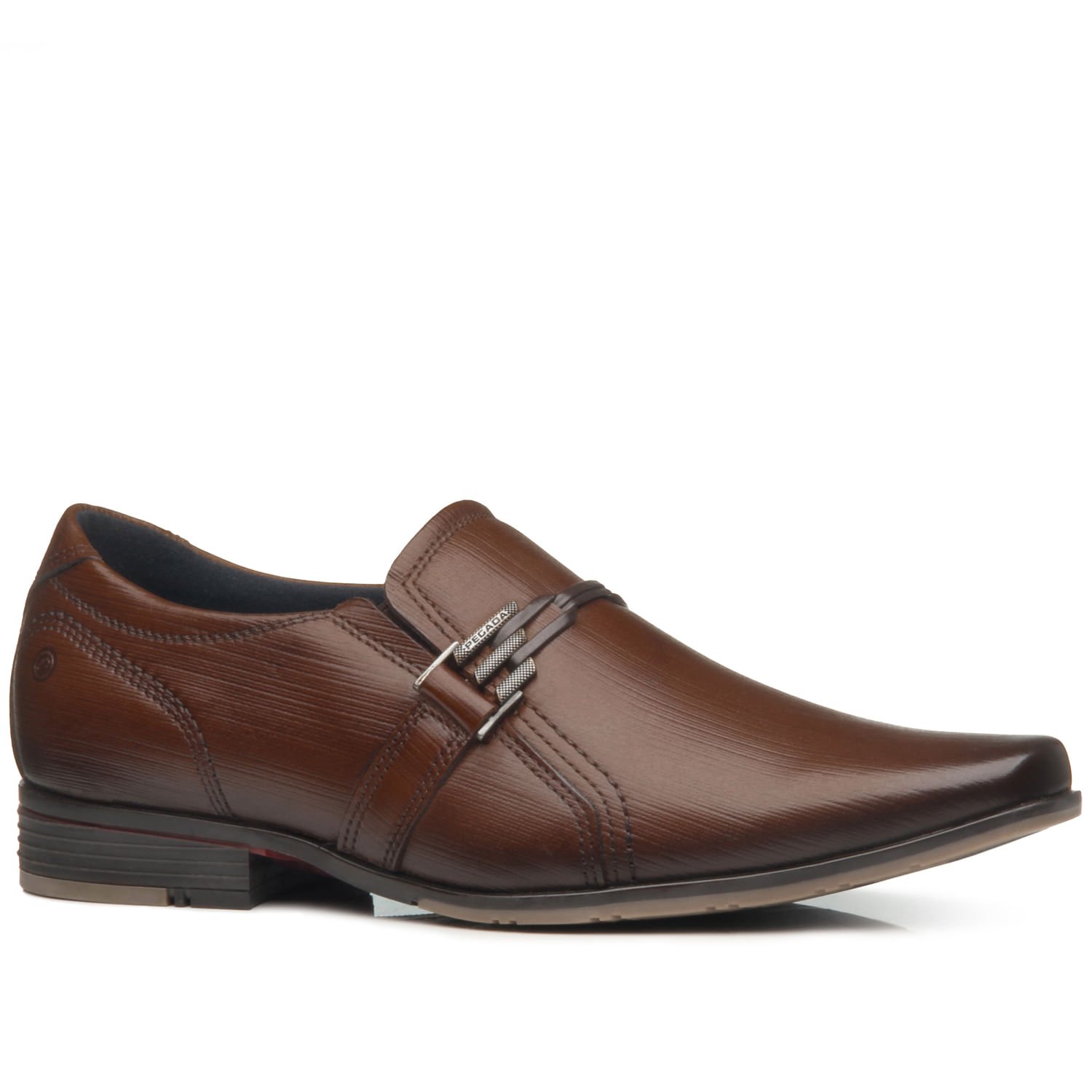 Sapato Social Pegada Masculino em Couro Pinhao 125806-02 Marrom 1