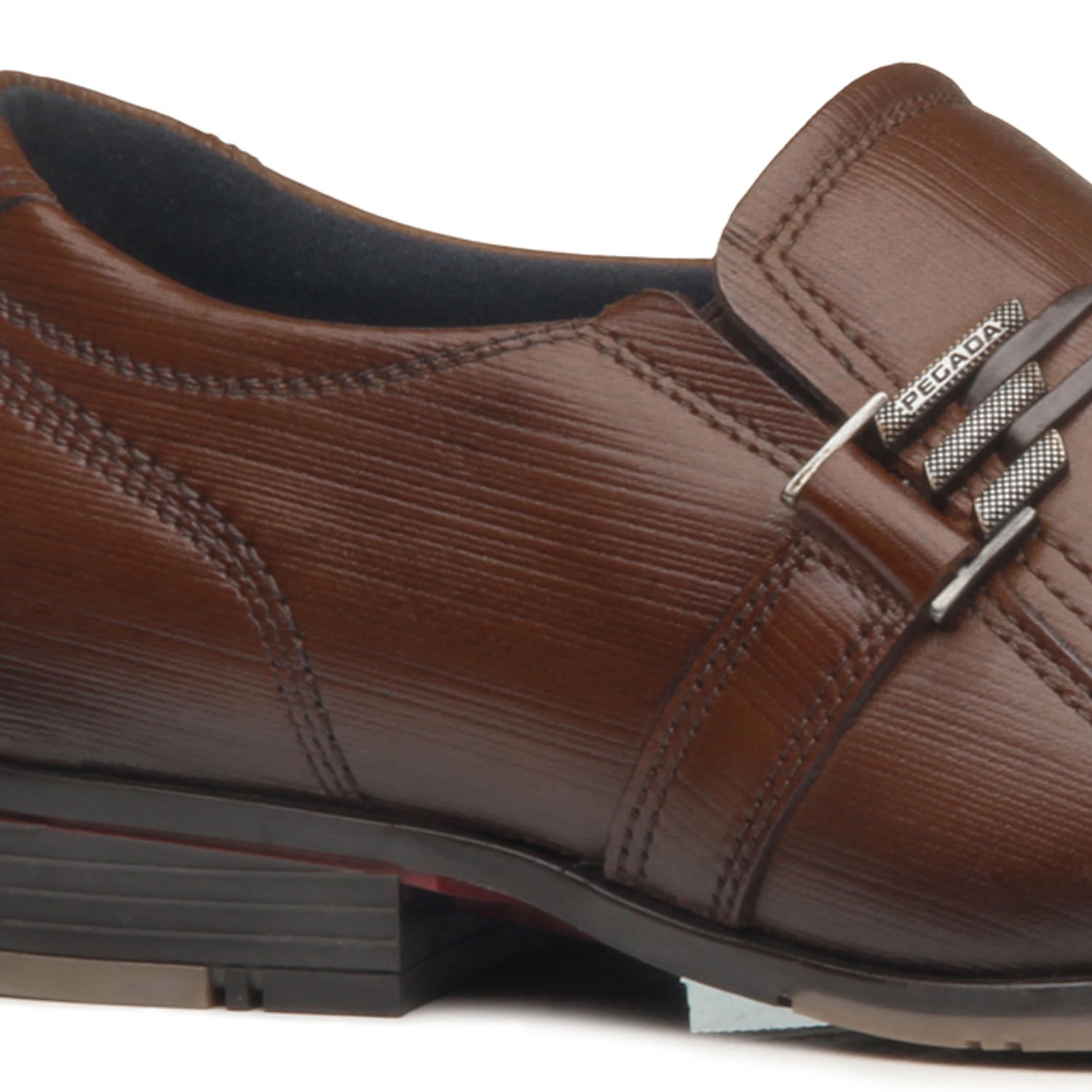 Sapato Social Pegada Masculino em Couro Pinhao 125806-02 Marrom 2
