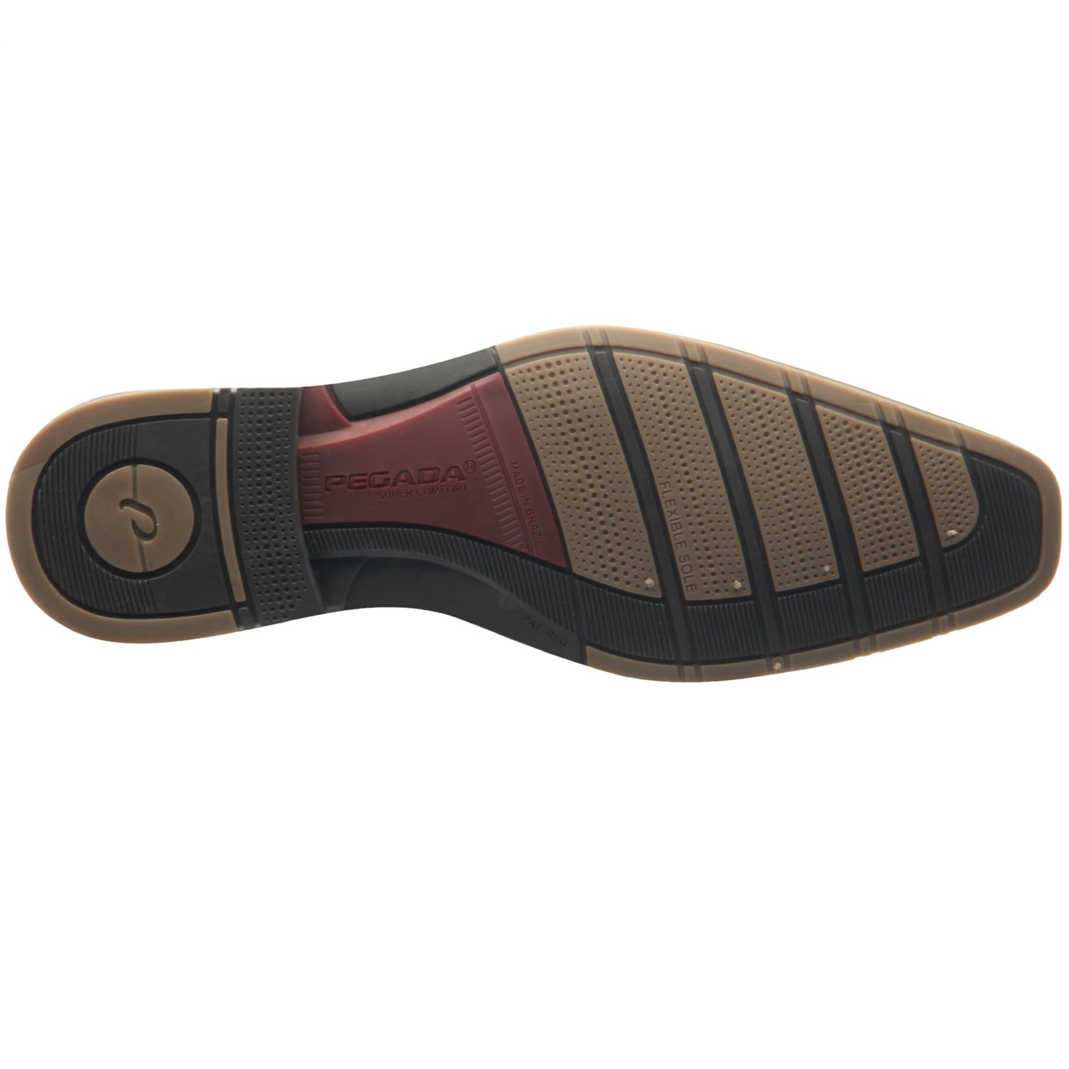 Sapato Social Pegada Masculino em Couro Pinhao 125806-02 Marrom 5