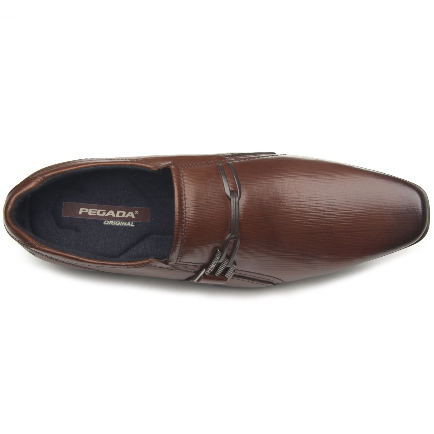 Sapato Social Pegada Masculino em Couro Pinhao 125806-02 Marrom 6