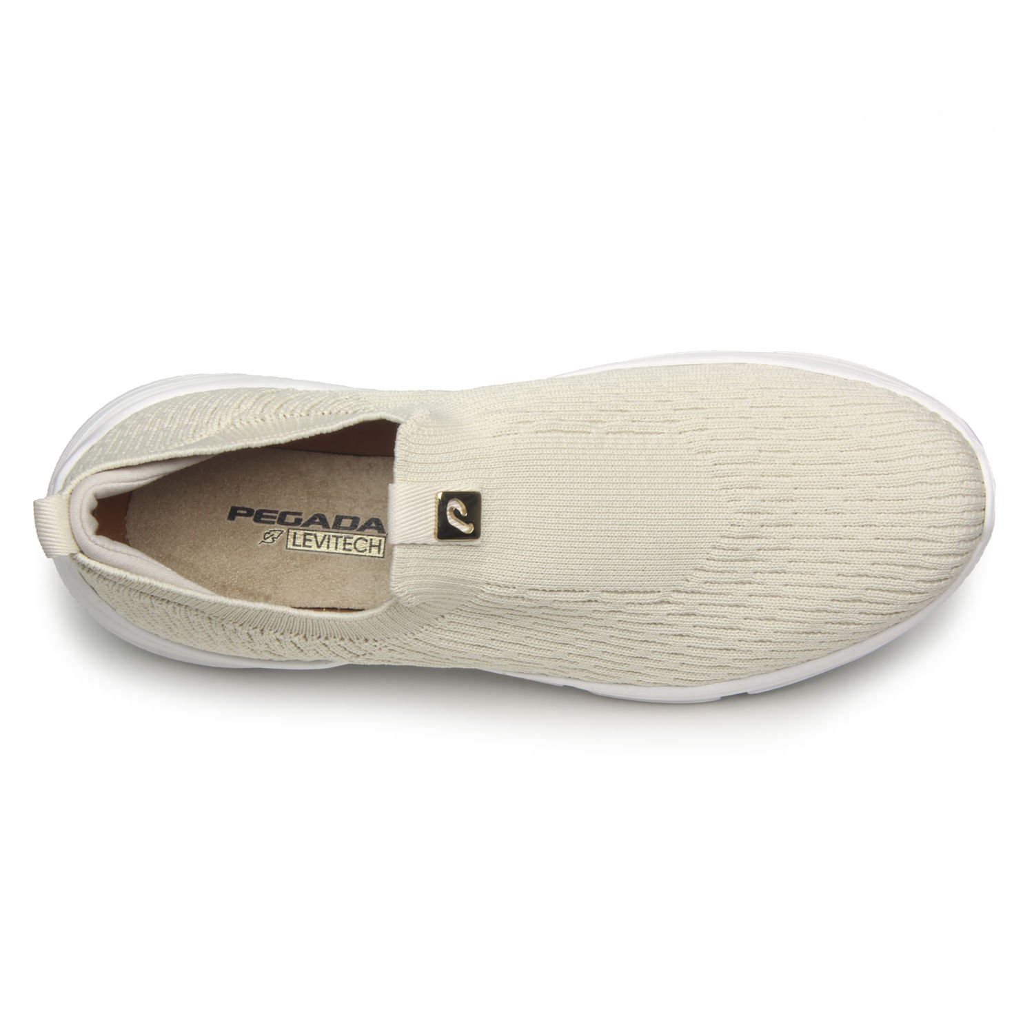 Tenis Pegada Feminino em Tecido Bege 218833-01 Bege 7