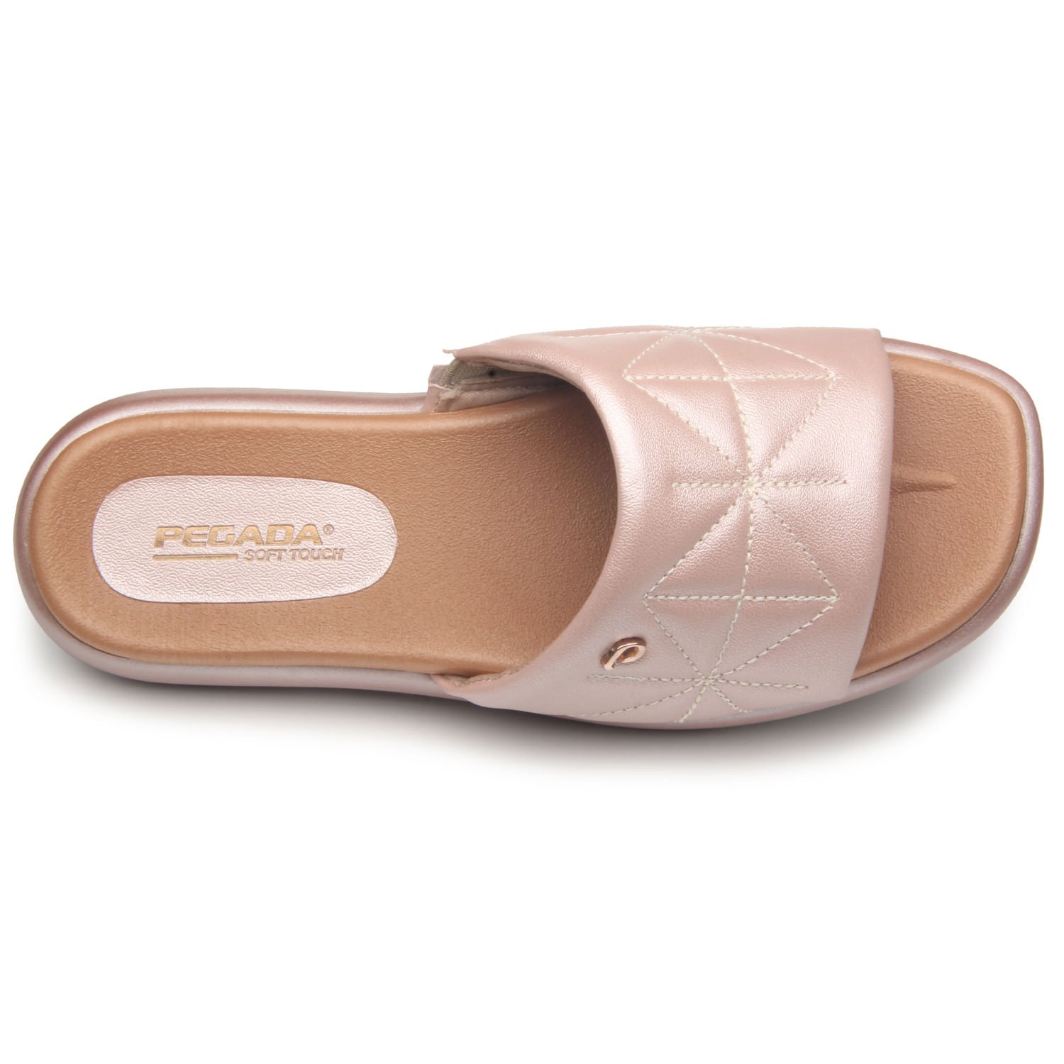Chinelo Pegada Feminino em Couro Rose 233703-05 Rosa 6