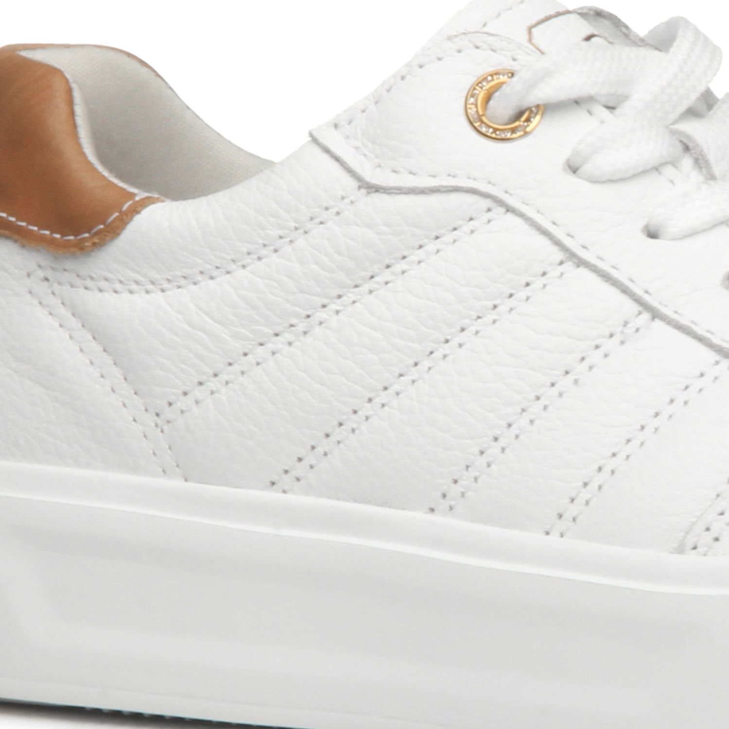 Tenis Pegada Feminino em Couro Branco 211201-01 Branco 2