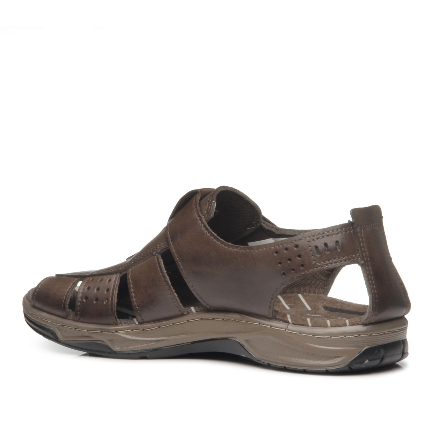 Sandalia Pegada Masculina em Couro Cravo 132256-03 Marrom 4